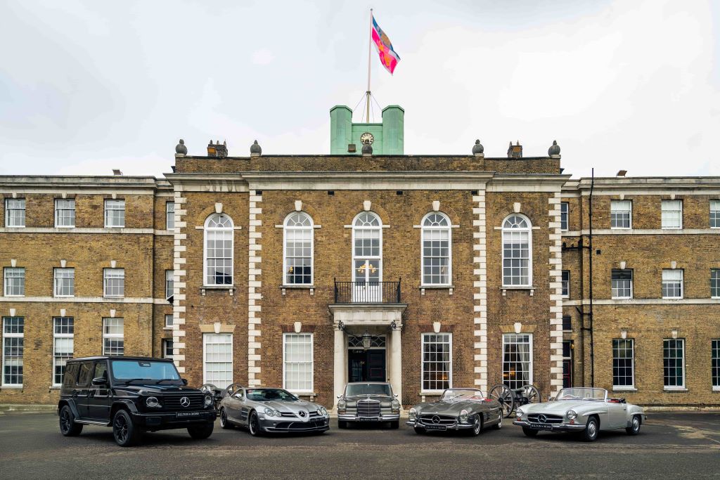 Londono „Concours 2025“ demonstruoti „Mercedes-Benz“ modelius