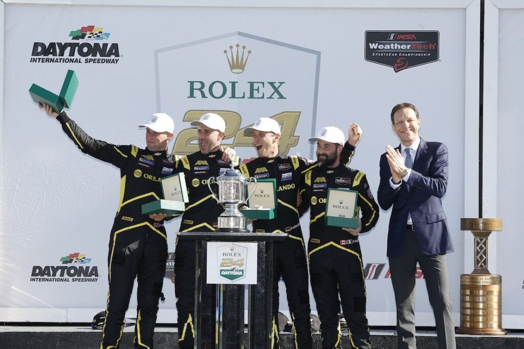 „Porsche“ plėtros vairuotojas, laimėjęs „Daytona“ „Corvette“