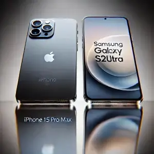 „iPhone 15 Pro Max“ ir „Samsung Galaxy S24 Ultra“: „Ultimate