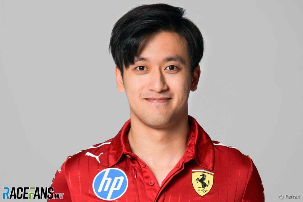 Zhou grįžta į „Ferrari“ kaip atsargų vairuotojas kartu su „Giovinazzi“
