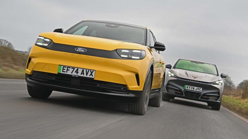„Ford Capri vs Cupra Tavascan“: panašus, stilingas, bet tik vienas
